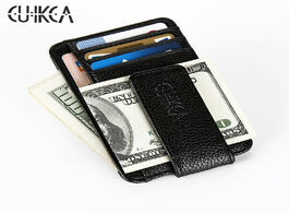 Foto van Tassen cuikca new fashion women men wallet money clip magnet ultrathin pocket clamp credit card case