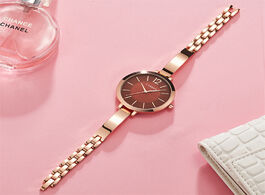 Foto van Horloge curren fashion dress ladies bracelet watches womens quartz stainless steel band wristwatch h