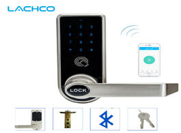 Foto van Beveiliging en bescherming lachco bluetooth smart phone electronic door lock app control code mechan