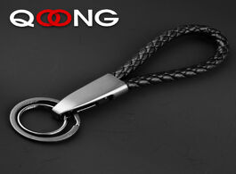 Foto van Sieraden qoong 2020 new lovers braided genuine leather rope key chain handmade wavon keychain zinc a