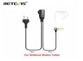 Foto van Telefoon accessoires retevis 2pin covert acoustic tube earpiece ptt microphone headset for midland g