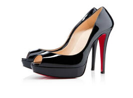 Foto van Schoenen wow! new brand platform shoes woman peep toe 14cm high heels pumps sexy nude women fashion 