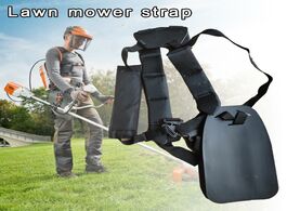 Foto van Gereedschap black lawn mower shoulder strap for grass string trimmer brush cutter belt harness