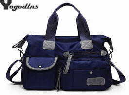Foto van Tassen multifunction luggage handbags for women large pocket casual tote nylon waterproof crossbody 