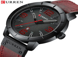 Foto van Horloge men watch 2019 curren s quartz wristwatches male clock top brand luxury reloj hombres leathe