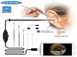Foto van Gereedschap endoscope camera 3.9mm mini waterproof usb inspection for otg android phone pc ear nose 