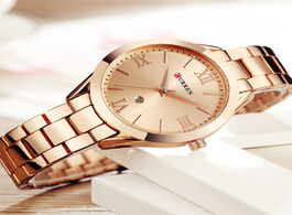 Foto van Horloge curren watch women top brand quartz female bracelet watches stainless steel wrist for ladies