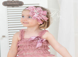 Foto van Baby peuter benodigdheden girl headbands fashion hairbow princess headdress lace ribbon with pearl h