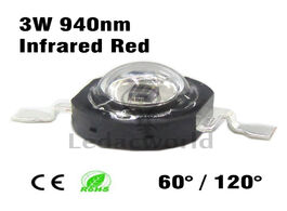Foto van Lampen verlichting 10pcs infrared red 940nm 3w high power led chip ir 60 degree or 120 beads for nig