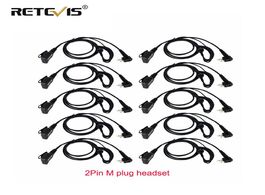 Foto van Telefoon accessoires 10pcs volume adjustable earpiece ptt mic retevis headset for motorola gp68 g930
