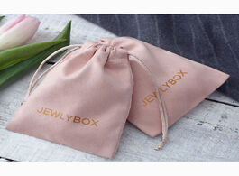 Foto van Sieraden 100 personalized logo print drawstring bags custom jewelry packaging pouches chic wedding f