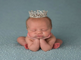 Foto van Baby peuter benodigdheden newborn photography props new headdress crystal crown round hair ornament