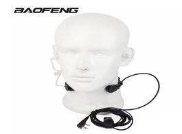 Foto van Telefoon accessoires extendable ptt throat microphone mic earpiece headset for baofeng cb radio walk