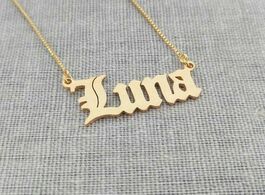 Foto van Sieraden old english custom name necklace any pendant for women men fashion personalized jewelry sta