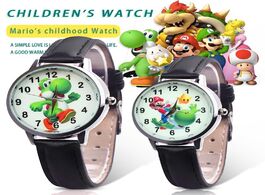 Foto van Horloge 2019 cute 3d cartoon lovely kids girls boys children students super mario quartz wrist watch