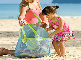 Foto van Speelgoed children mesh tool storage bag kids beach toys sand away bags handbag matching large capac