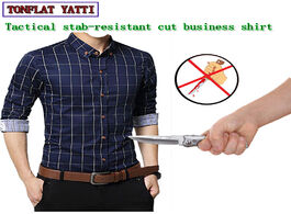 Foto van Beveiliging en bescherming self defense tactics business stab resistant anti cut men s shirts invisi