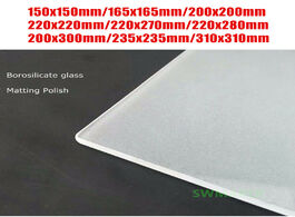 Foto van Computer borosilicate glass matting sanded polish 165mm 220mm 235mm 310mm one side frosted plate bet