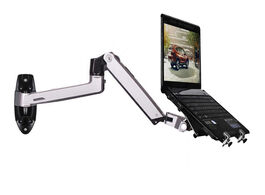 Foto van Computer xsj8012wt aluminum alloy mechanical spring arm wall mount laptop holder full motion monitor