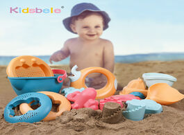 Foto van Speelgoed soft plastic beach toys shovels sandbox buckets set summer water for sand kids animals mol