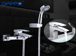 Foto van Woning en bouw gappo bathroom faucet shower system wall mounted bathtub basin chrome tap wash mixer 