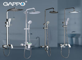 Foto van Woning en bouw gappo shower system bathroom set faucet taps bath mixer bathtub waterfall chrome rain