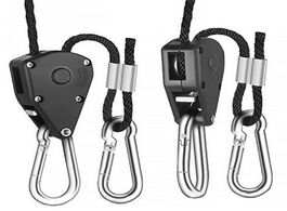 Foto van Lampen verlichting useful adjustable 1 pair 2 pcs 8 hanging rope ratchet lights lifters led grow lig