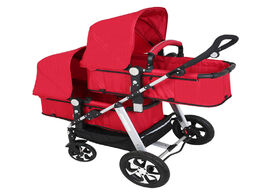 Foto van Baby peuter benodigdheden babyfond twin stroller can sit and lie the high landscape light shock proo