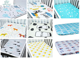 Foto van Baby peuter benodigdheden high quality 100 organic cotton crib sheets super sofe new design fits for