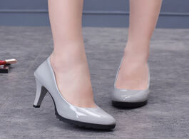 Foto van Schoenen women pumps spring autumn high heels pointed toe female wedding shoes sexy heel for 10cm