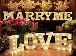 Foto van Huis inrichting alphabet letter led lights marquee sign number lamp decoration night light for party
