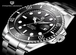 Foto van Horloge pagani design brand luxury men watches automatic black watch stainless steel waterproof busi