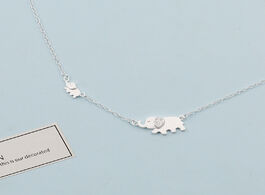 Foto van Sieraden xiyanike 925 sterling silver cute elephant design fashion charming chain for women necklace