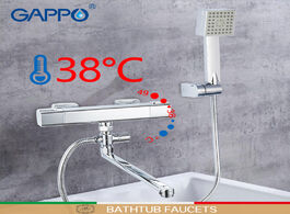 Foto van Woning en bouw gappo bathtub faucets chrome bathroom shower wall thermostat mixer griferia thermosta