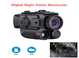 Foto van Beveiliging en bescherming portable mini infrared night vision 8gb video recording monocular digital