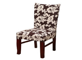 Foto van Huis inrichting stretch chair cover spandex floral printing elastic slipcovers restaurant seat for w