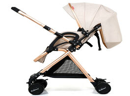 Foto van Baby peuter benodigdheden lightweight high landscape stroller can sit reclining folding shock absorb