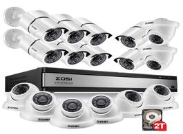 Foto van Beveiliging en bescherming zosi 1080p 16ch video surveillance system with 16pcs 2.0mp night vision o