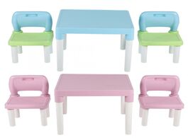 Foto van Meubels childrens kids plastic table chair set learning studying desk for home writing homework comb