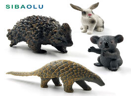 Foto van Huis inrichting new koala pangolin rabbit hedgehog simulation animal model figurine home decor minia