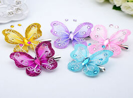 Foto van Baby peuter benodigdheden 3pcs hair clip butterfly adorable cute headdress bobby pin clips barrette 