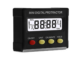 Foto van Gereedschap 360degree mini digital protractor inclinometer electronic level box magnetic base measur
