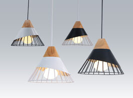 Foto van Lampen verlichting nomsun pendant lights modern wood fixtures luminaire for bedroom dining room hang