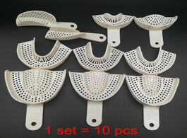 Foto van Schoonheid gezondheid 10pcs set dental impression plastic trays without mesh tray dentist tools dent