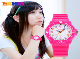 Foto van Horloge skmei fashion casual kids watches 5bar waterproof quartz wristwatches jelly clock children w
