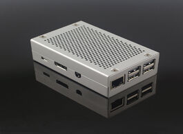Foto van Computer raspberry pi 3 model b plus metal case aluminum alloy box silver color shell compatible for