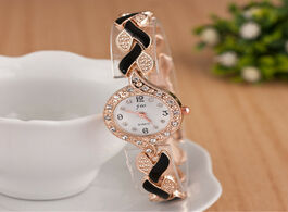 Foto van Horloge 2019 new brand jw bracelet watches women luxury crystal dress wristwatches clock s fashion c