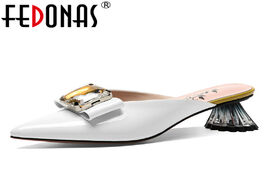 Foto van Schoenen fedonas new fashion elegant women pumps summer genuine leather patent sandals butterfly kno