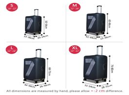 Foto van Tassen dispalang lucky number print foldable travel luggage cover fashion thick suitcase protective 