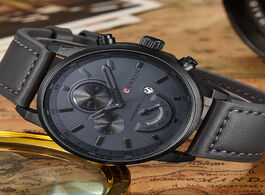 Foto van Horloge men s fashion casual sport quartz watch mens watches top brand luxury leather drop shipping 